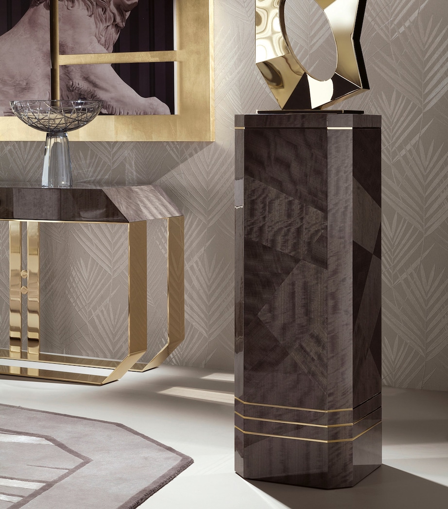 Giorgio Collection Infinity Column Mahogany And Gold Image 2