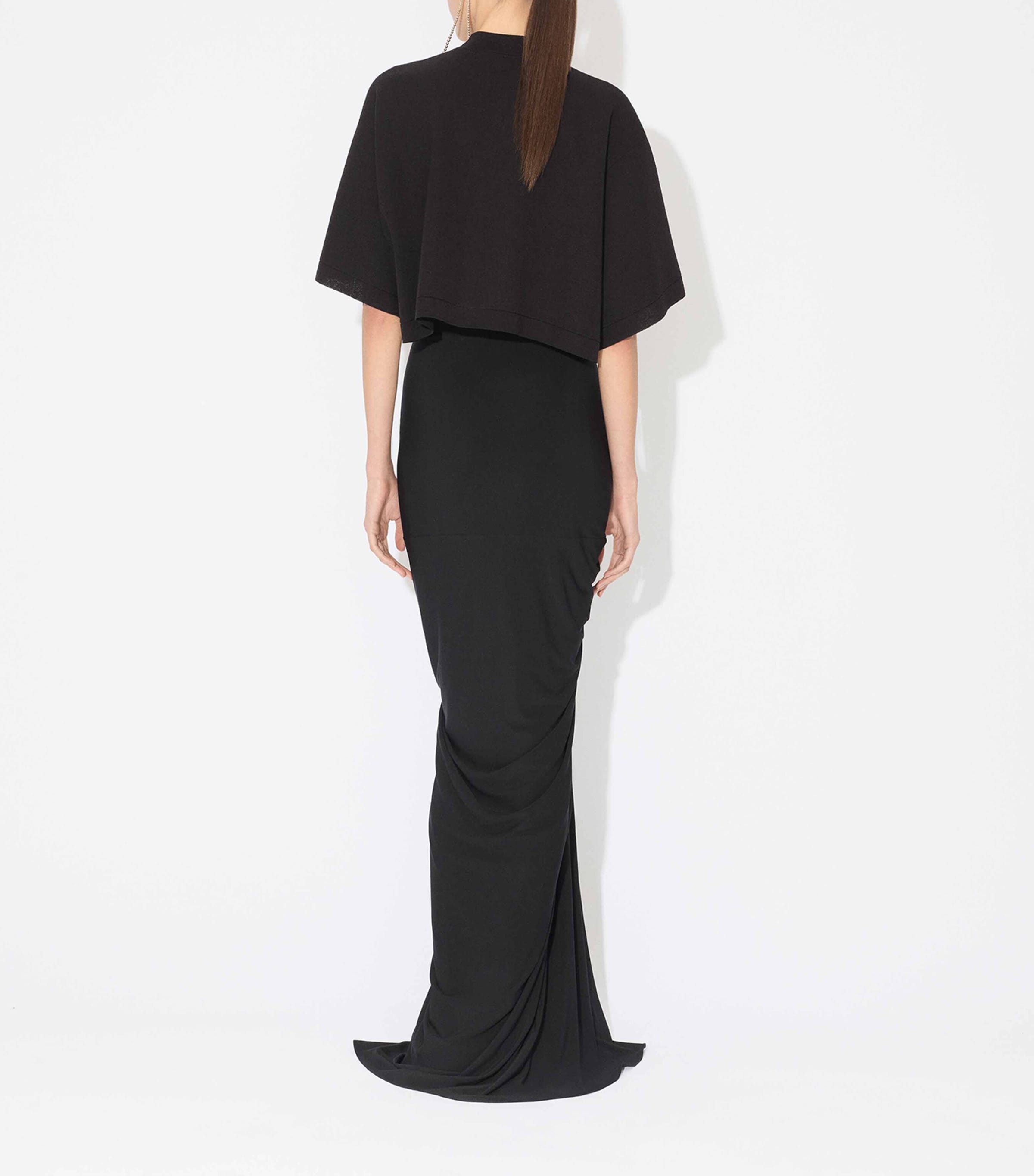 Cotton-Blend Crop Top NOIR ALAIA Image 3