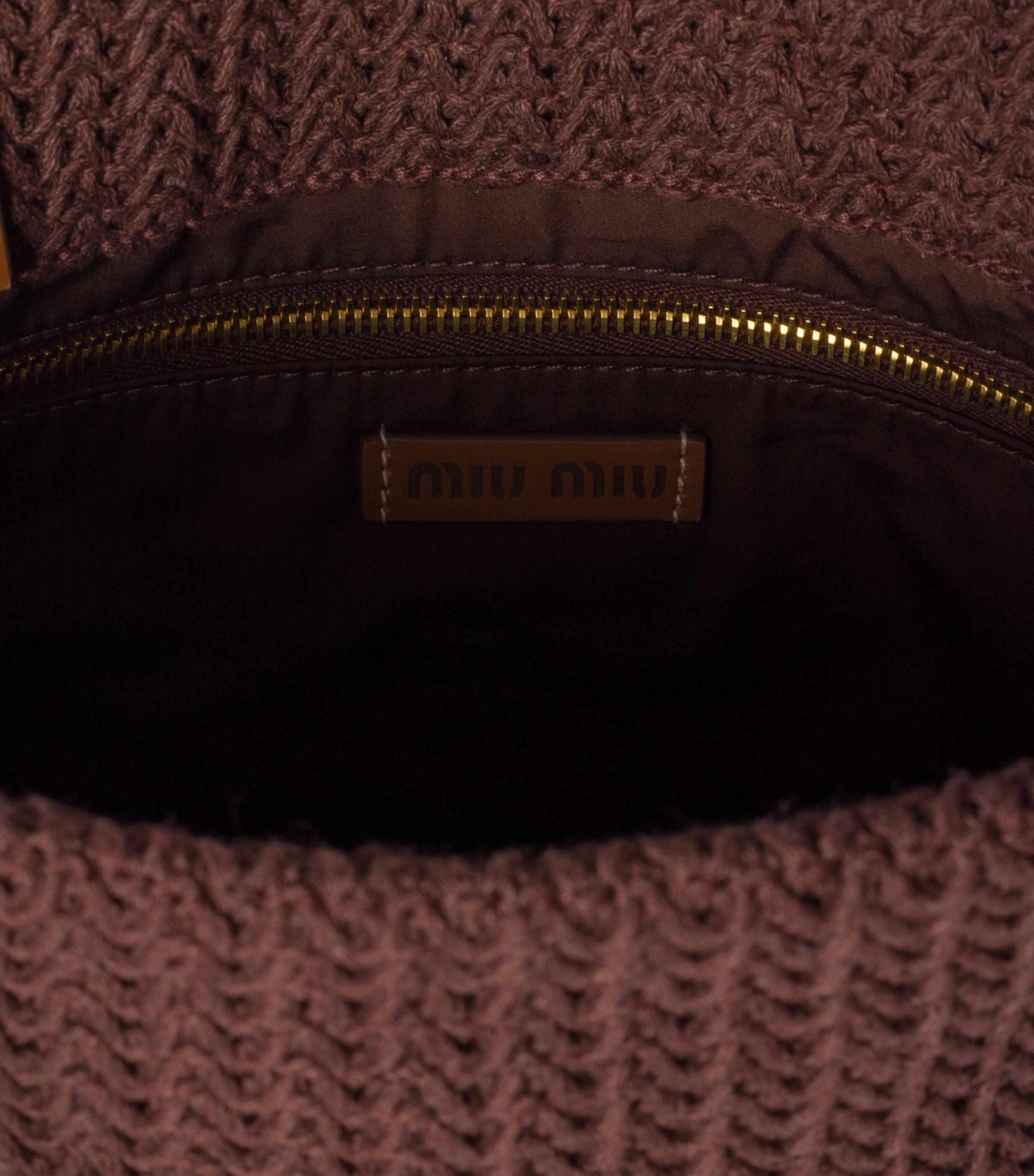 Miu Miu Woven Raffia-Effect Tote Bag Image 6