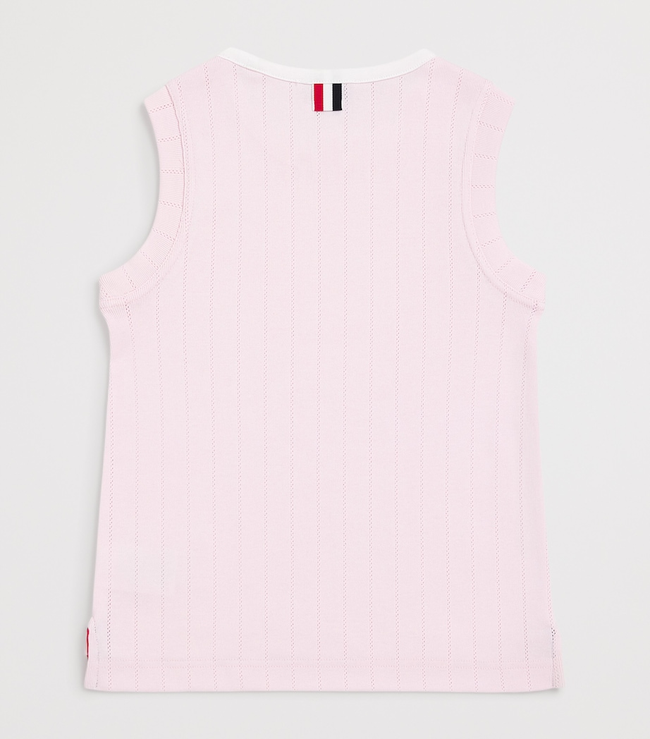 Pointelle Tank Top (2-12 Years) LT PINK Image 2