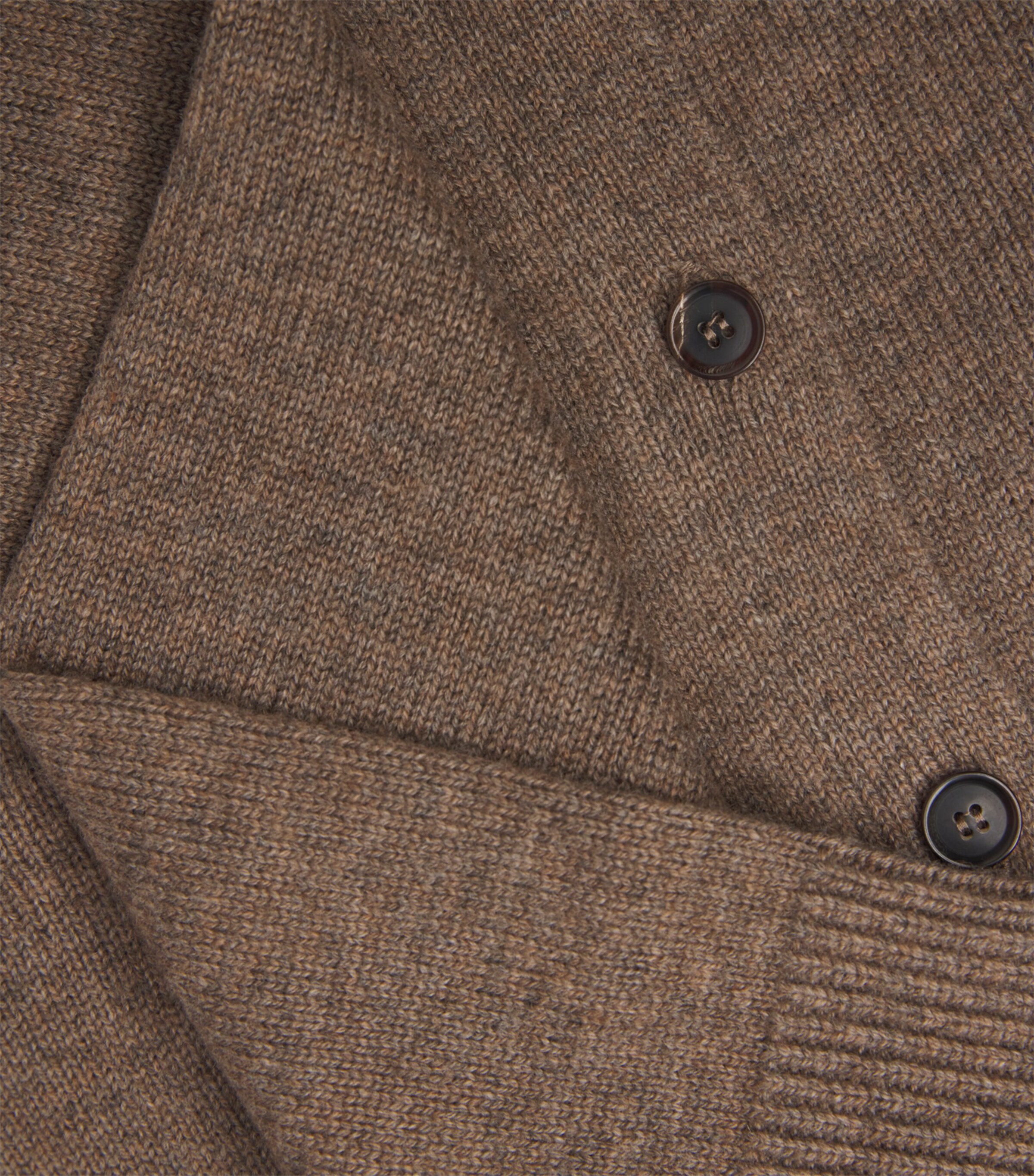 Wool-Cashmere V-Neck Cardigan HAZELNUT BROWN Image 5
