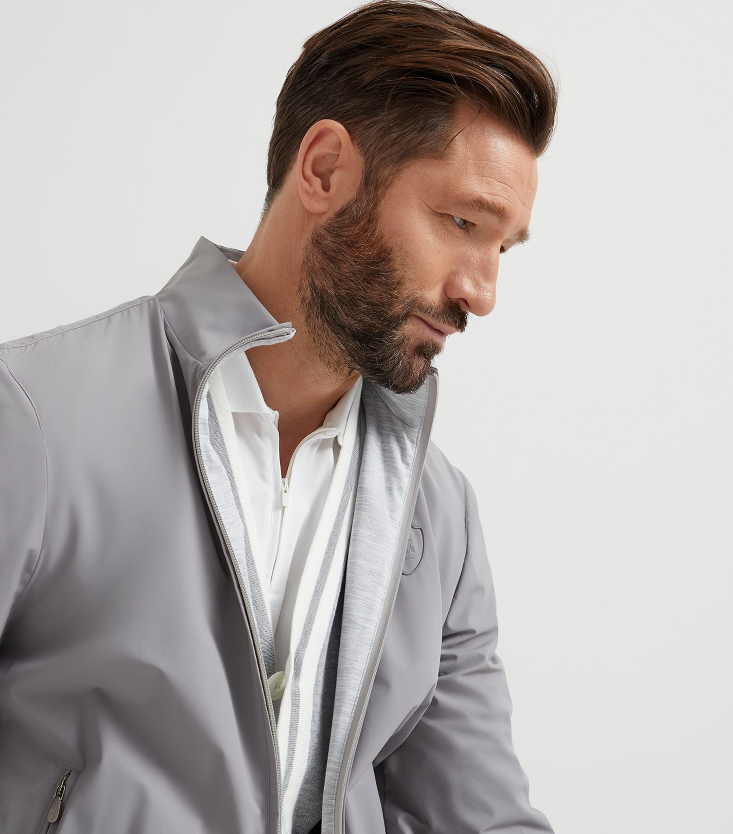 Brunello Cucinelli Silk-Cotton-Nylon Reversible Jacket