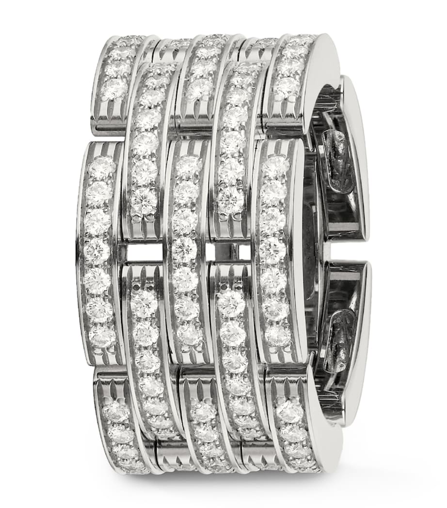 Cartier White Gold and Diamond Maillon Panthère Ring White Gold Image 1