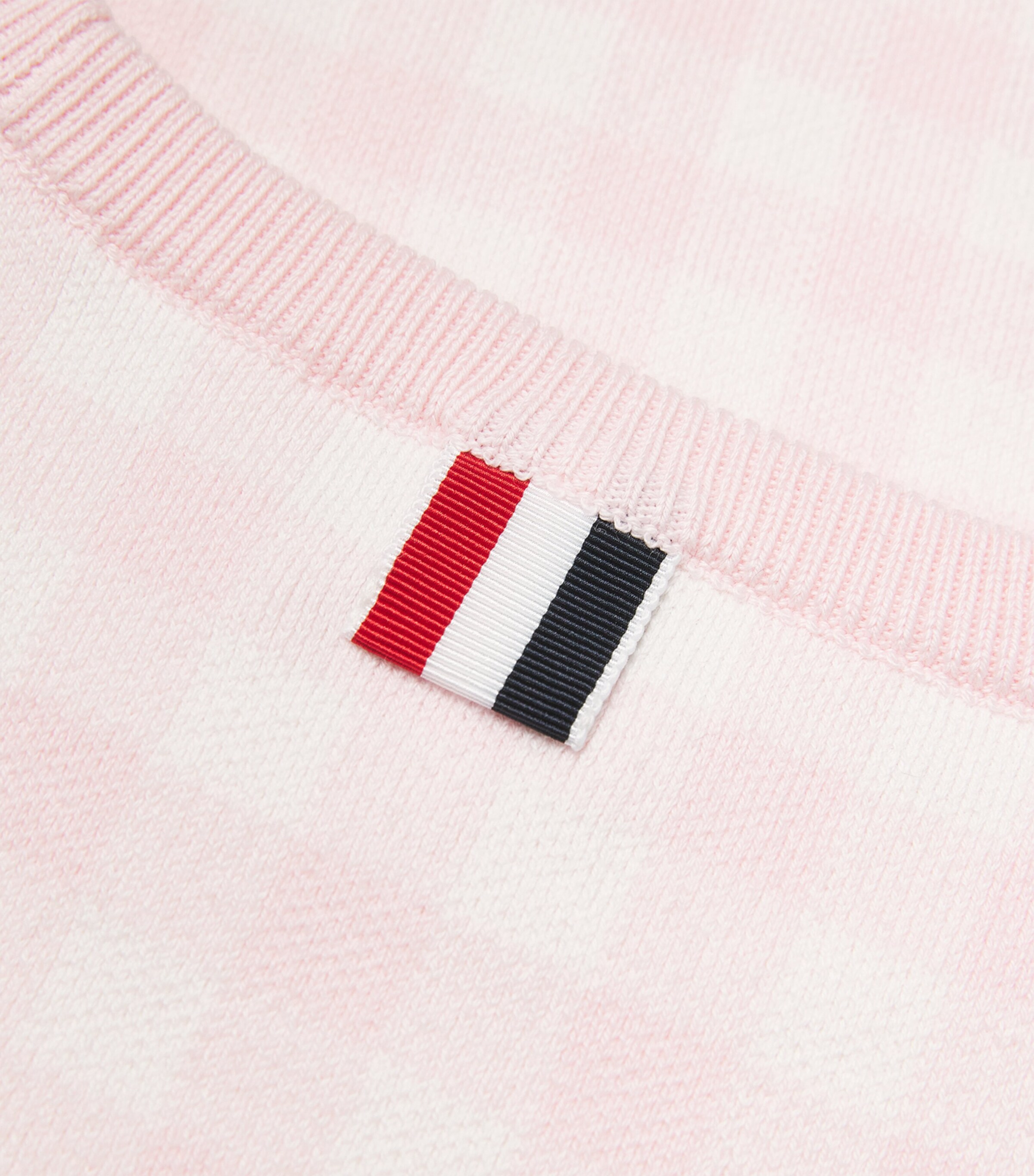 Thom Browne Kids Cotton-Blend Check Sweater (2-12 Years) Light Pink Image 4