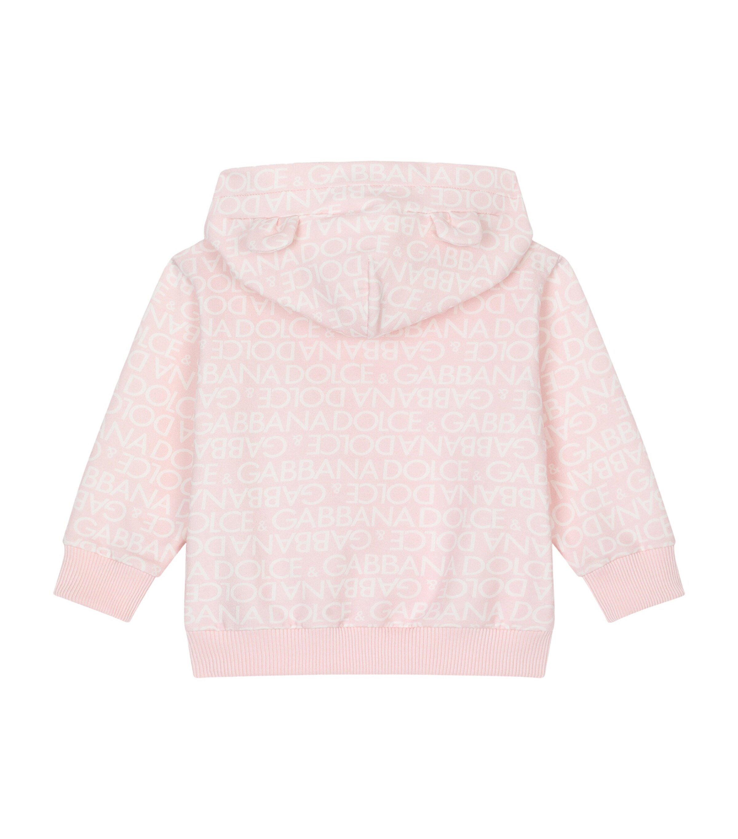 Dolce&Gabbana Kids Logo Hoodie (3-30 Months) Hfxca Dg Bianco Image 2
