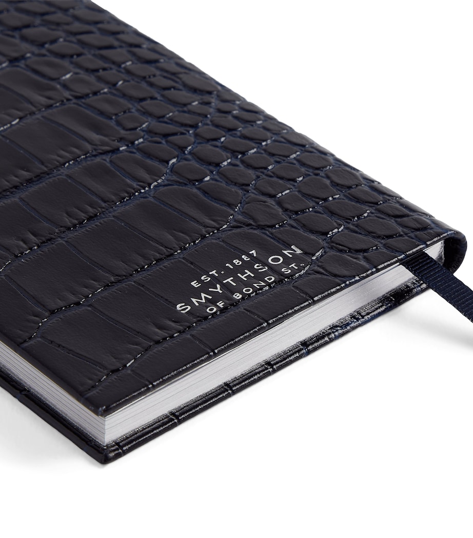 Smythson Leather Panama Weekly Diary 2027 Navy Image 6