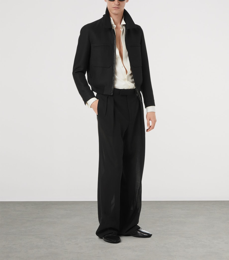 Wool-Silk Bomber Jacket NAA Image 2