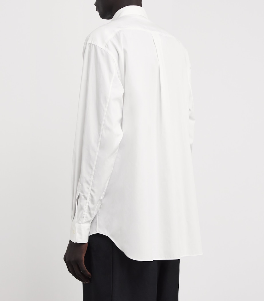 Comme Des Garçons Homme Plus Mens Cotton Open-Panel Shirt White X Off White Image 4