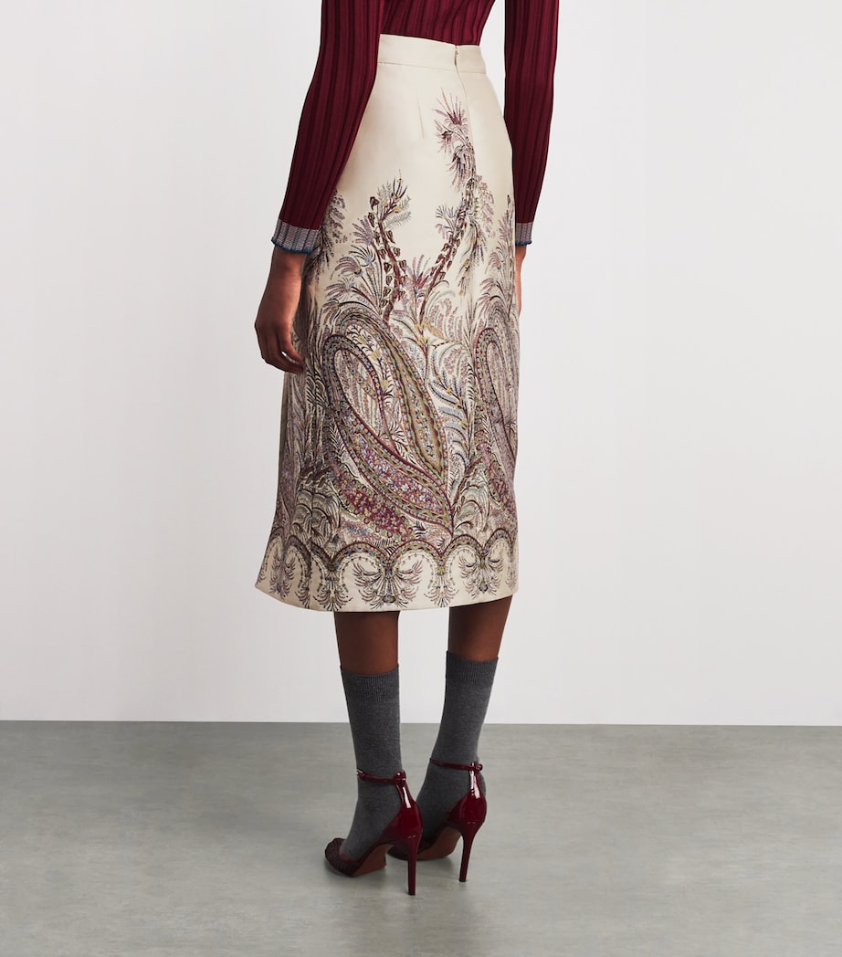 Fil Coupé Paisley Midi Skirt S9820 Image 4