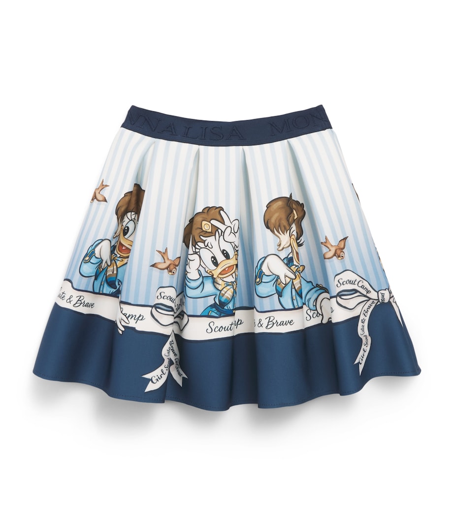 Monnalisa Scout Camp Skirt (2-8 Years) Panna+blu Image 1