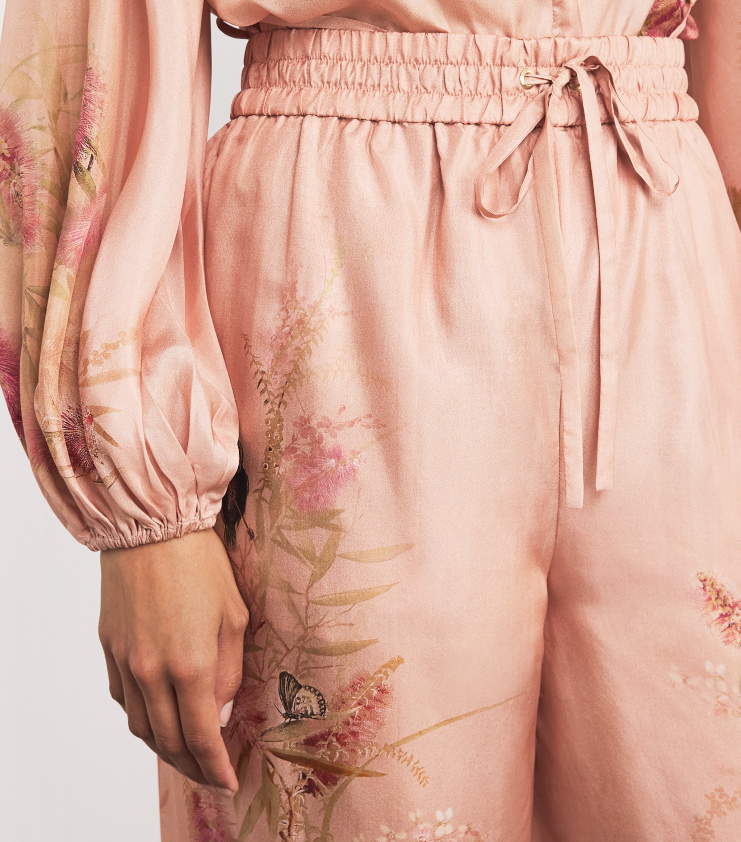 Zimmermann Silk Cascadian Trousers | Harrods US