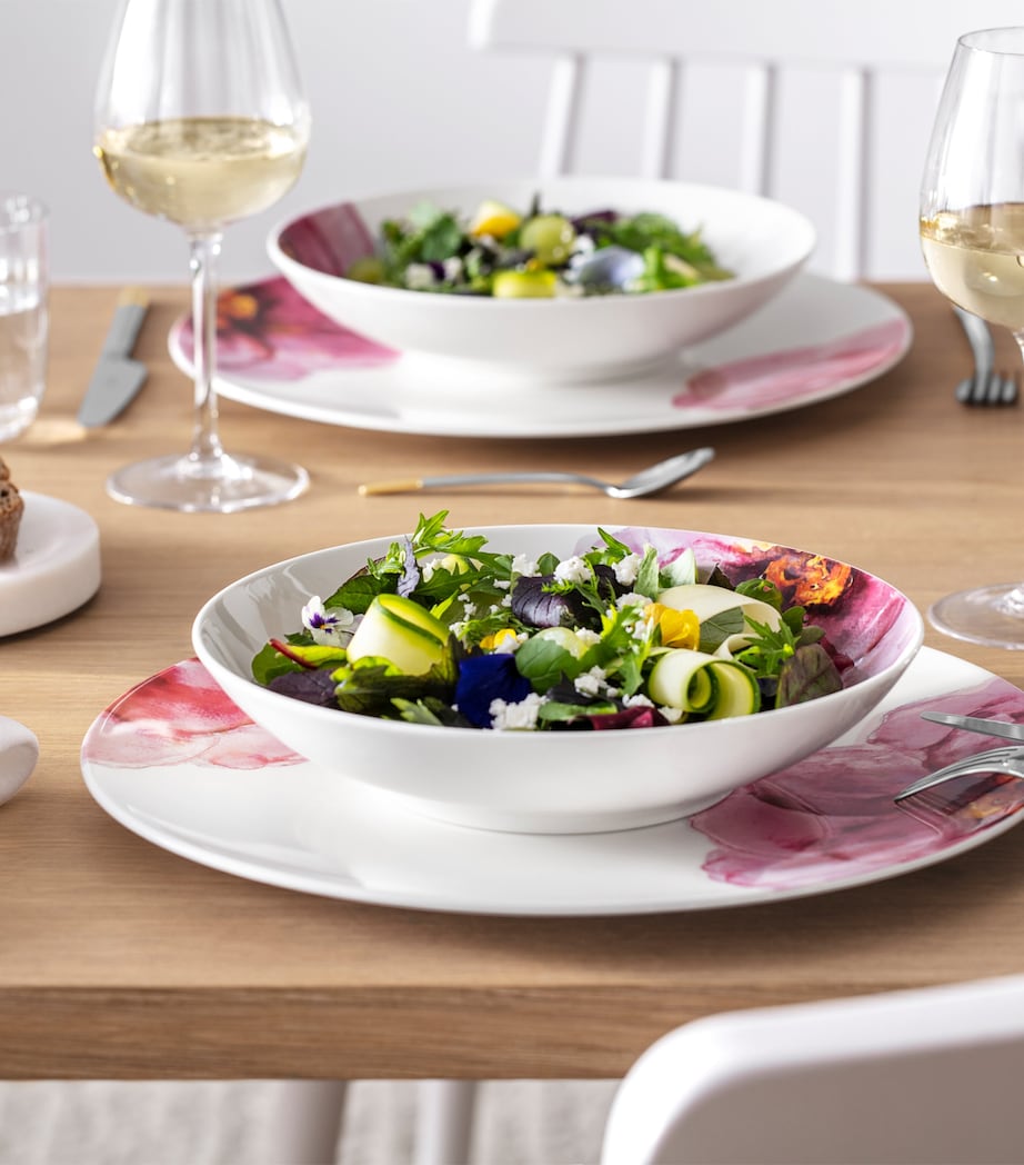 Set of 4 Rose Garden White Wine Glasses (125ml) CLEAR Image 4