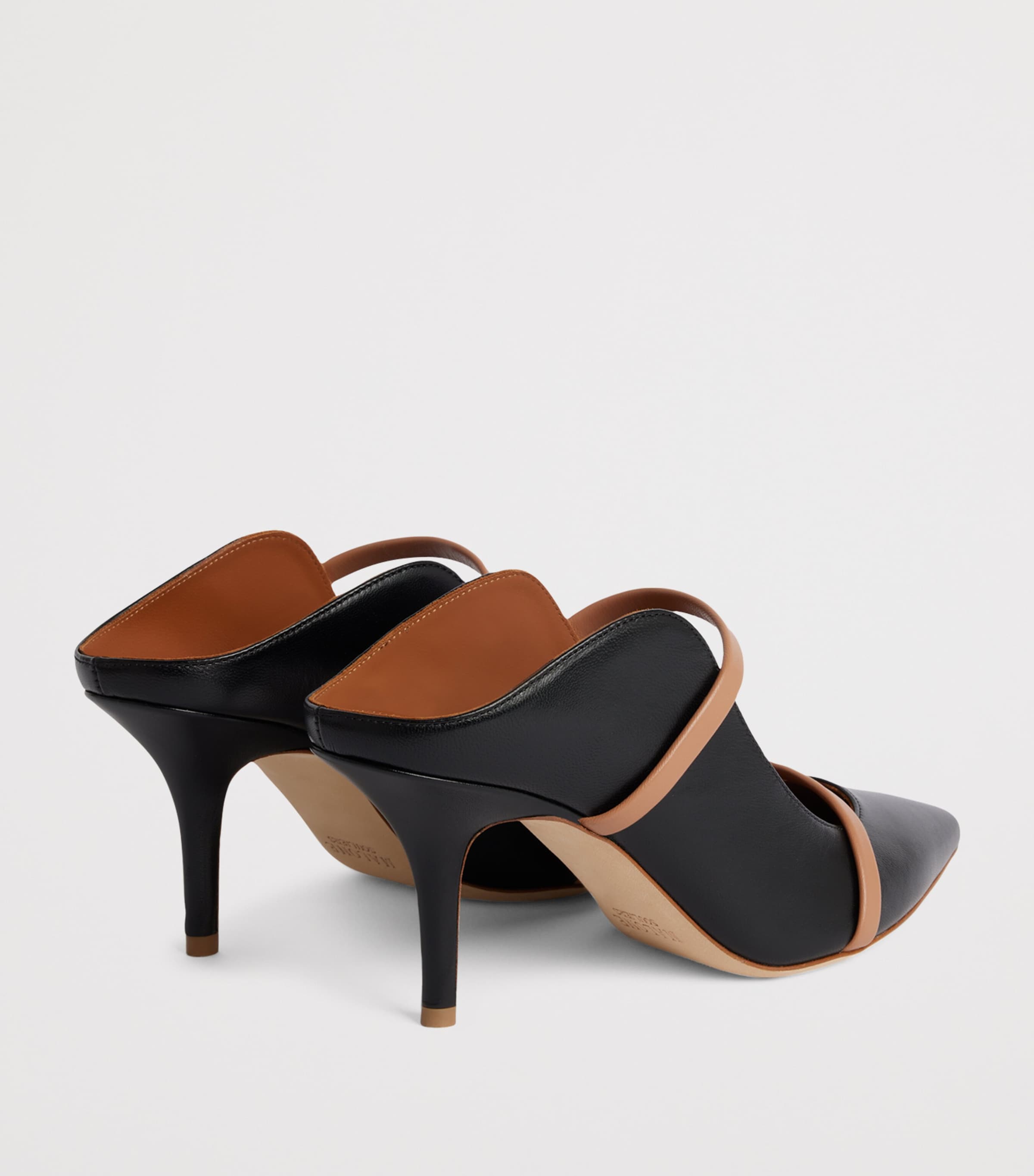 Leather Maureen Mules 70 BLACK Image 4