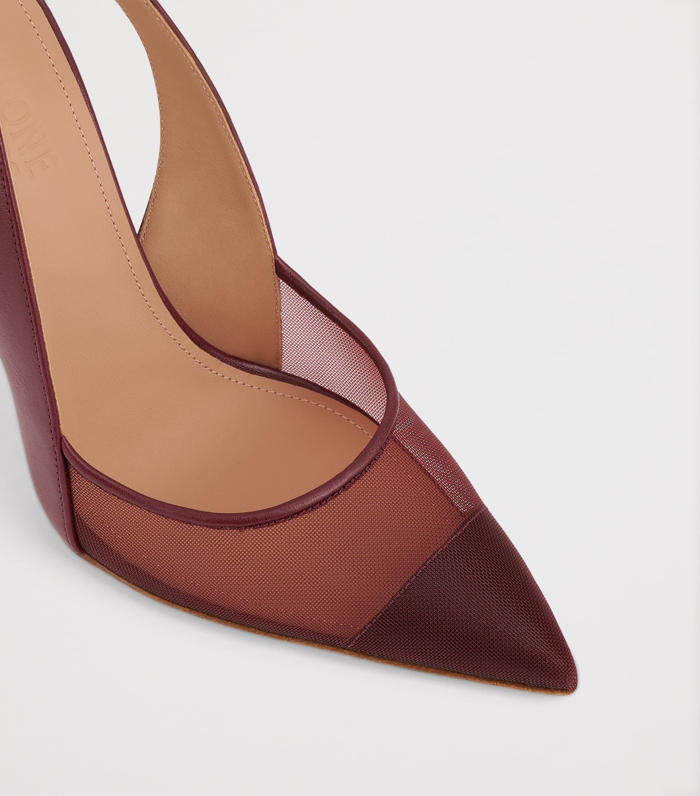 Malone Souliers Mesh Aubrey Slingback Pumps 100 Rosewood Image 5