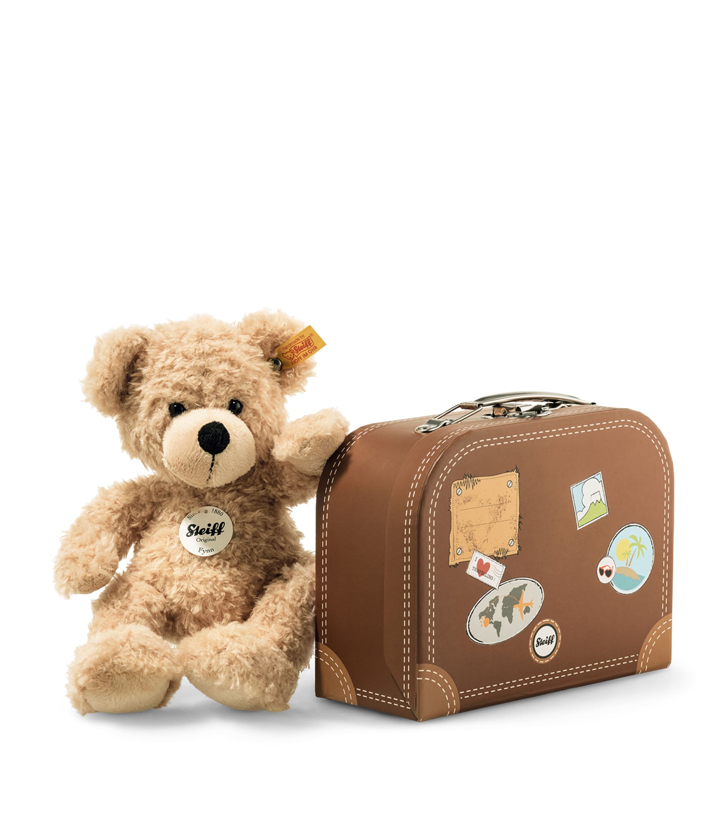 Fynn Teddy Bear in Suitcase (28cm) MULTI Image 2