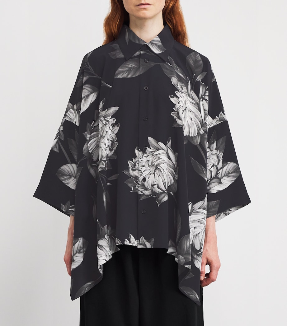 Silk Floral Shirt MNOCHROM Image 3