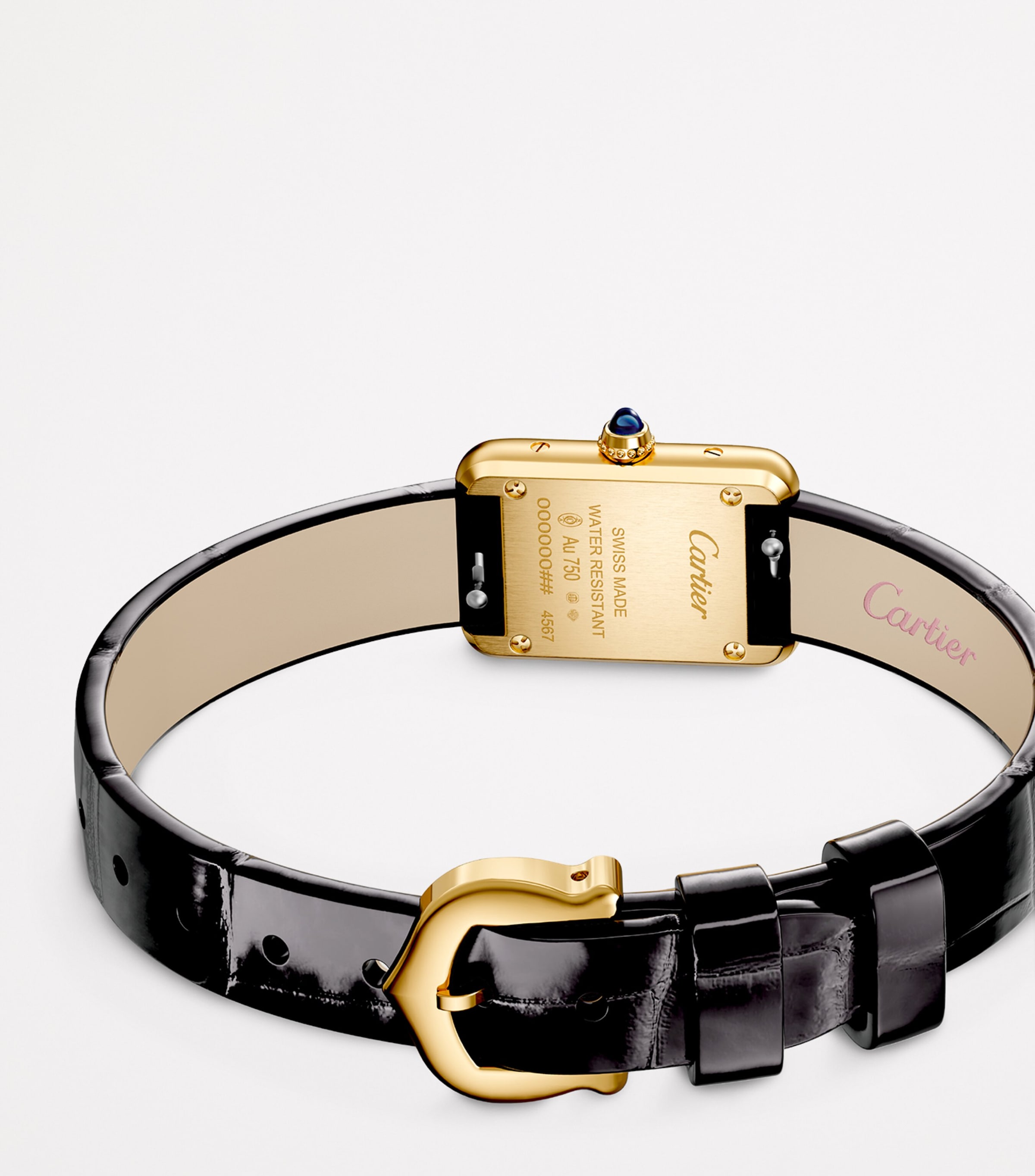 Cartier Mini Yellow Gold Tank Louis Cartier Watch 24mm Silver Image 4