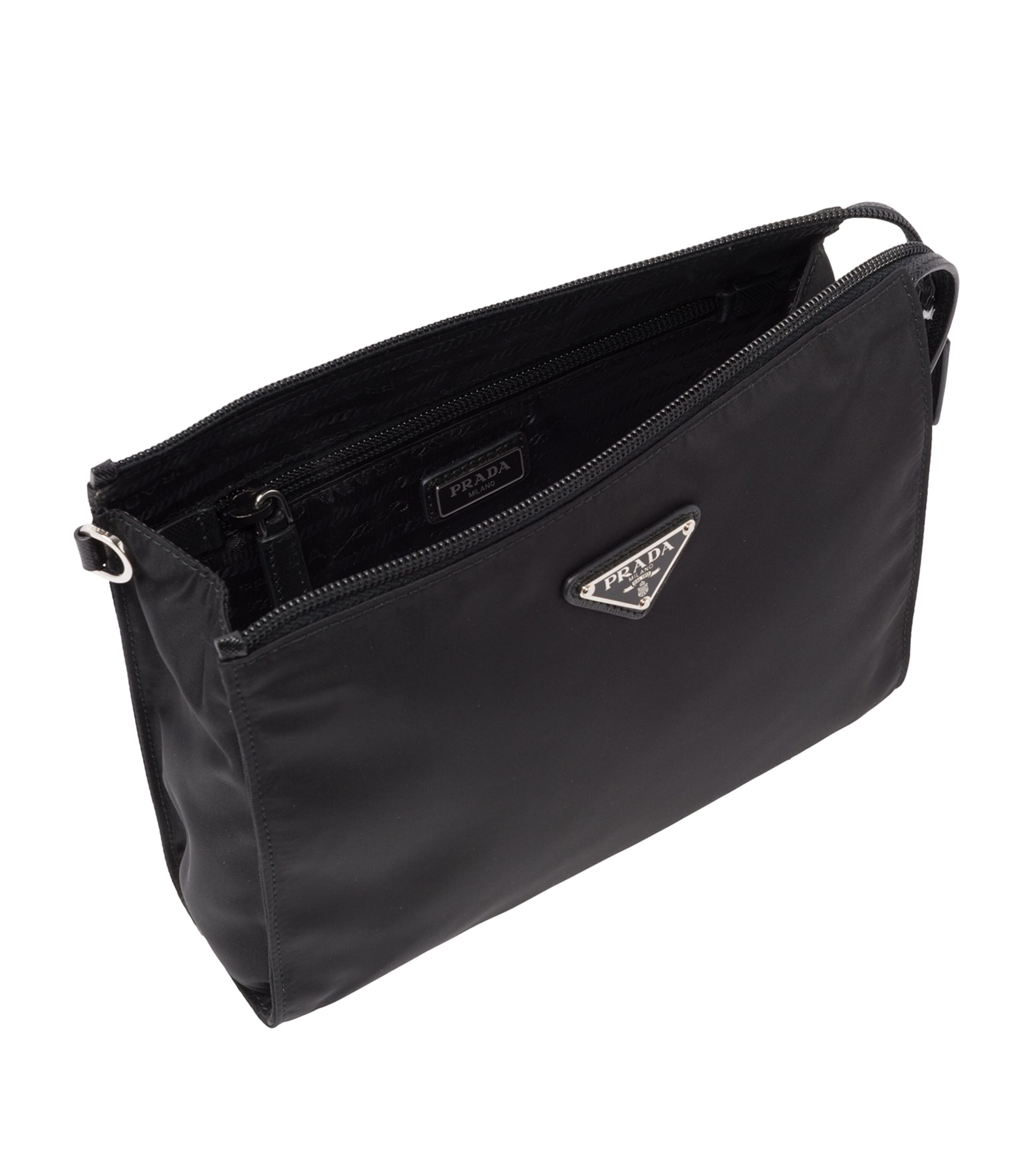 Prada Re-Nylon and Saffiano Leather Pouch Image 3
