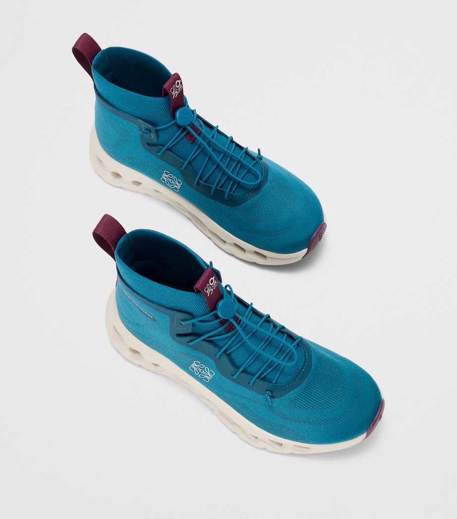 LOEWE Mens x On Cloudtilt High-Top Trainers Teal/oatmeal/burgun Image 3