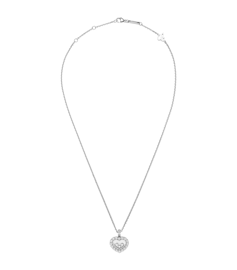 White Gold and Diamond Happy Diamonds Icons Joaillerie Pendant Necklace 18K WHITE GOLD Image 1