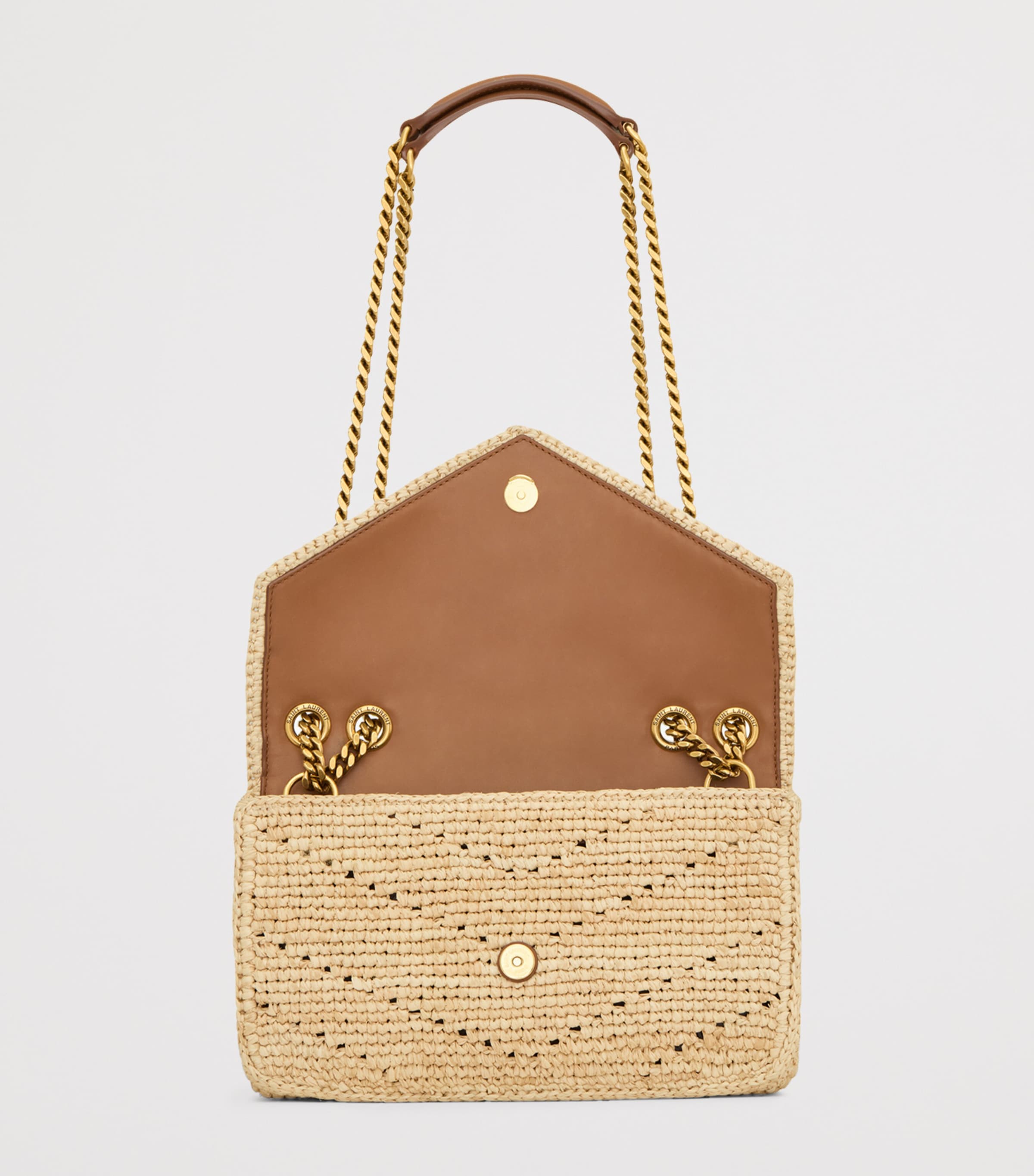 Saint Laurent Small Raffia Loulou Shoulder Bag Image 4