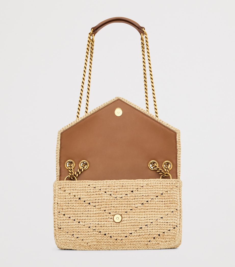 Saint Laurent Small Raffia Loulou Shoulder Bag Image 4