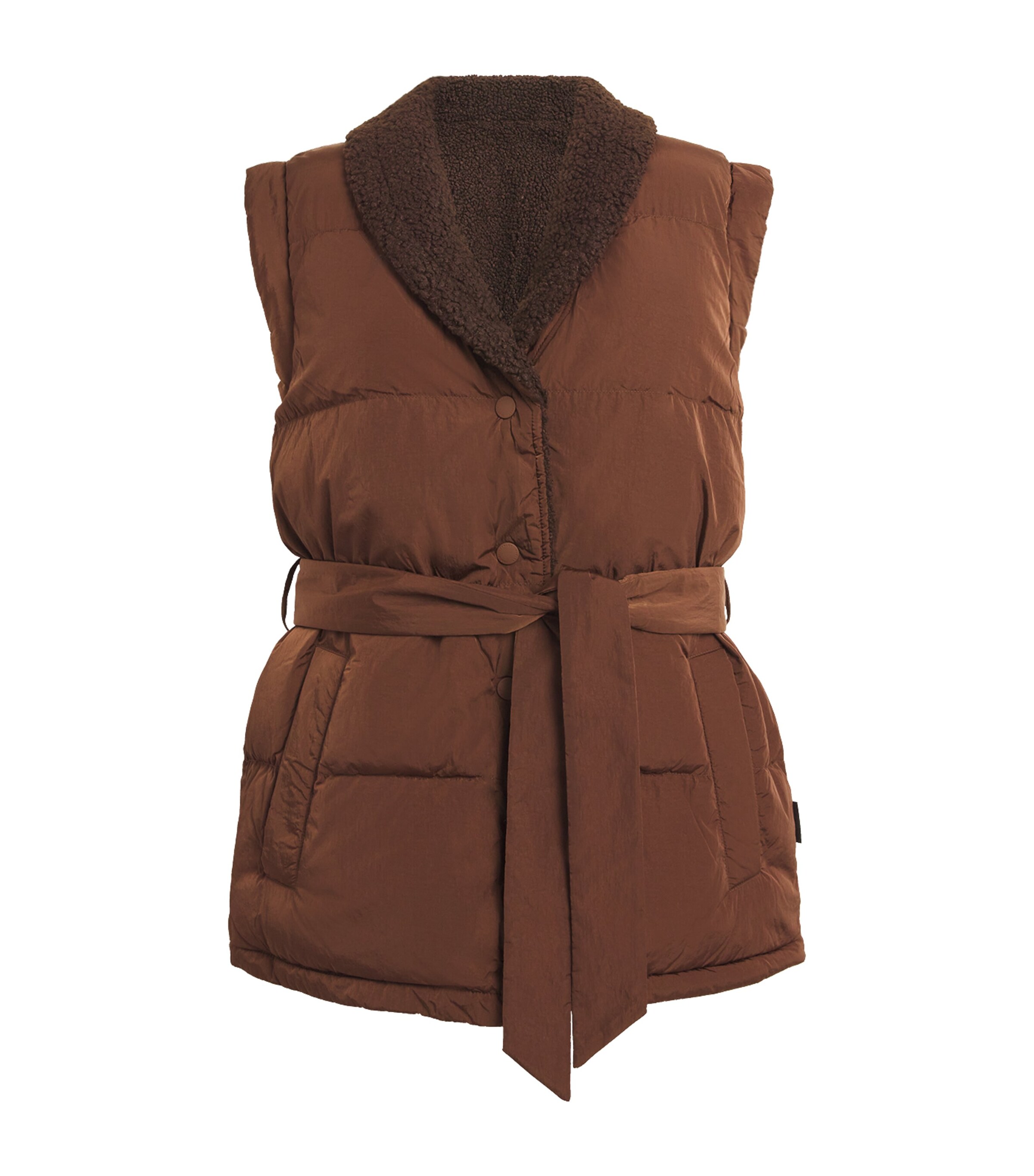 Varley Womens Lanville Reversible Gilet Chstnt/cfee Bn Image 1