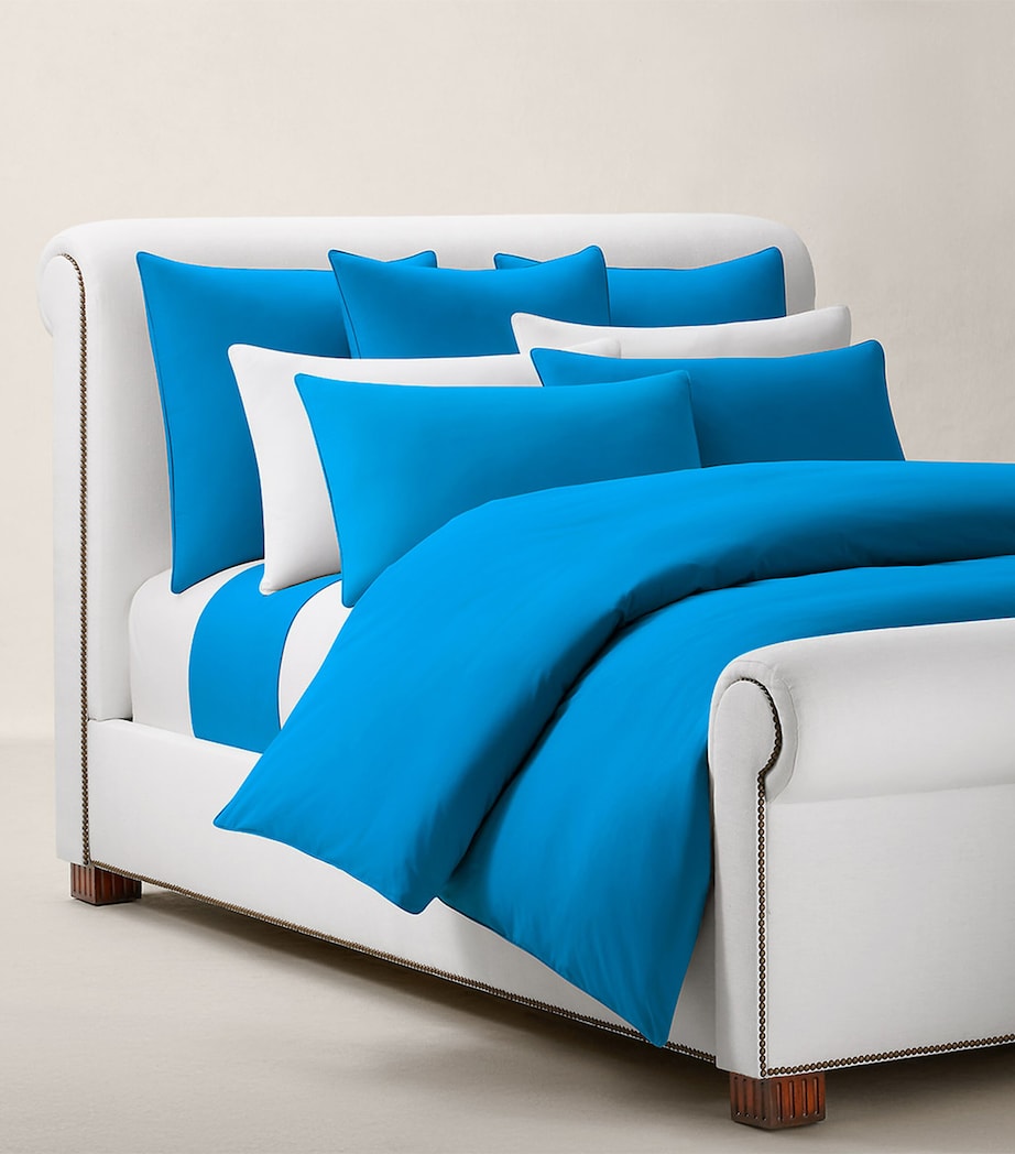 Cotton Polo Pony Euro King Fitted Sheet (160cm x 200cm) COVEBLU Image 4