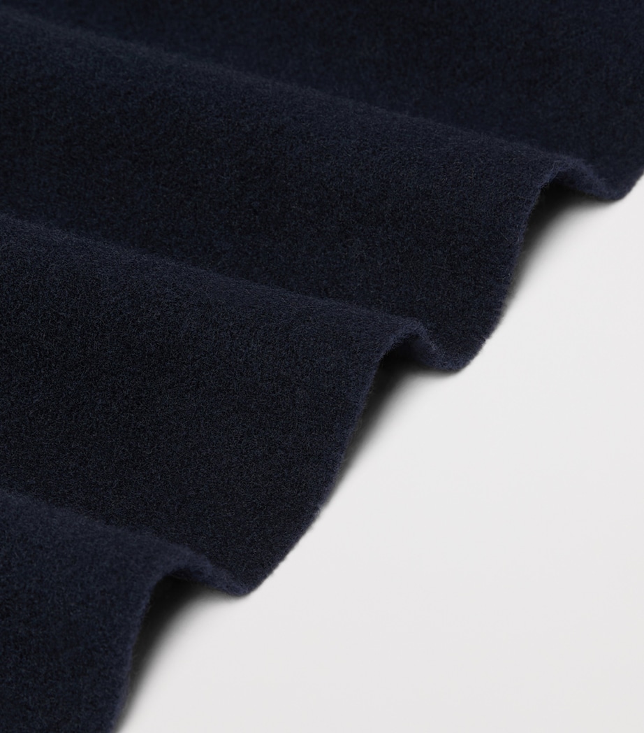 Weekend Max Mara Wool Fringe Scarf Ultramarine Image 3