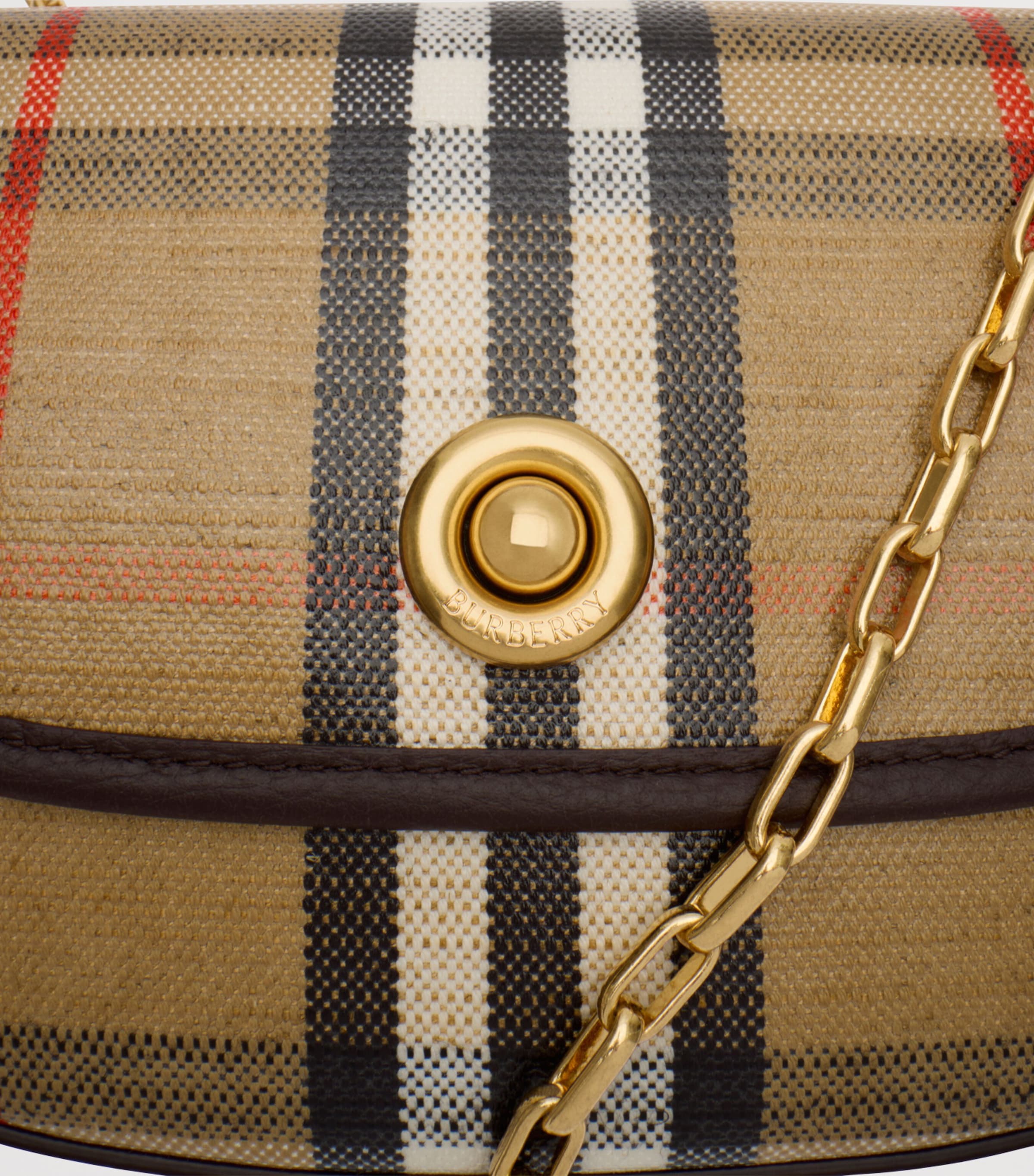 Burberry Mini Highlands Chain Cross-Body Bag Sand Image 4