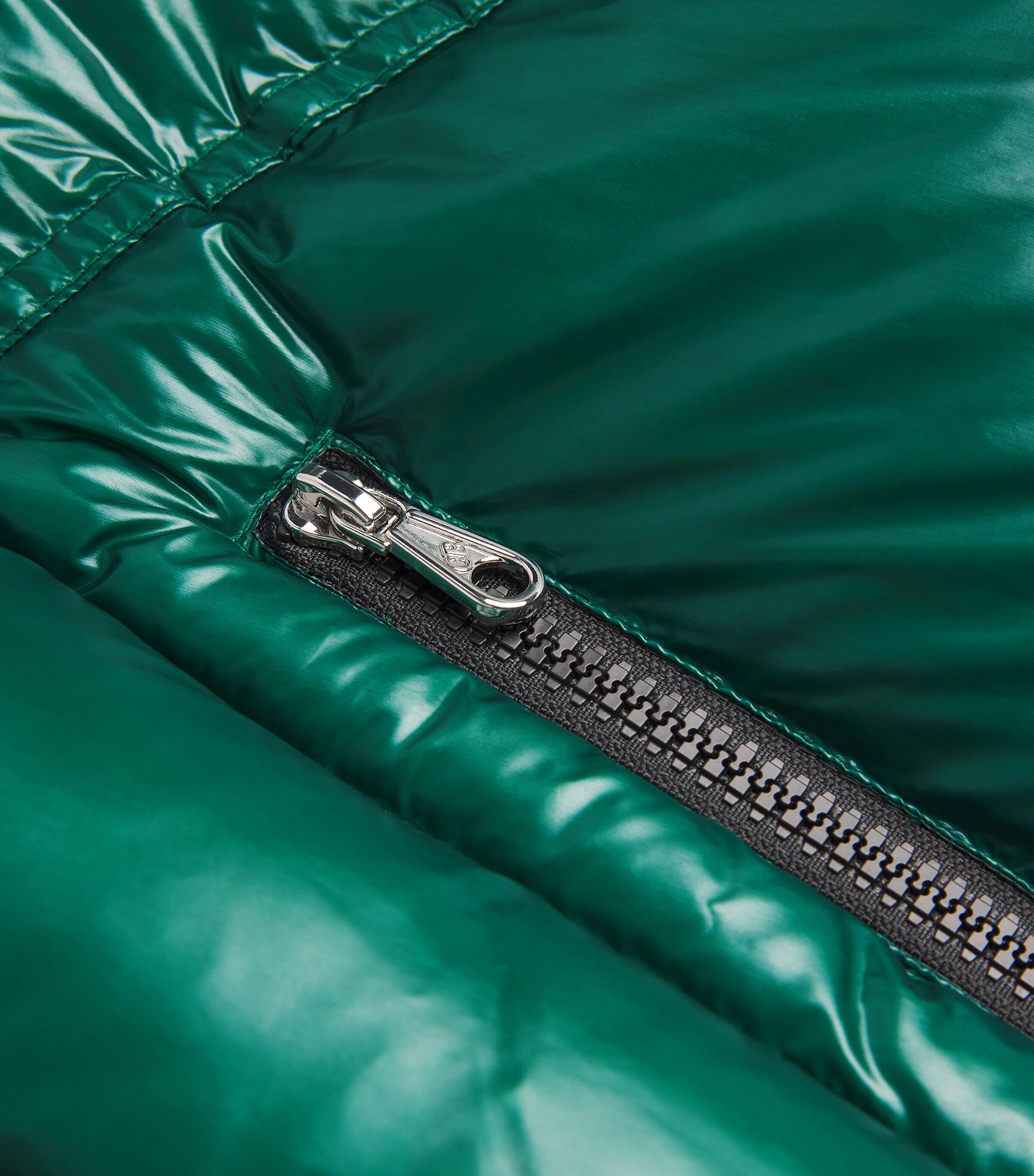 COLE BUXTON Mens Hooded Puffer Jacket Bottle Green Image 5