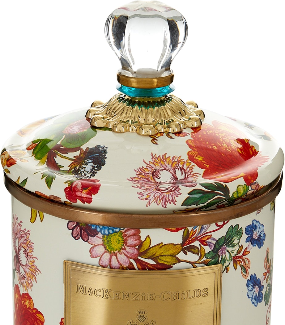 Medium Flower Market Canister WHITE Image 2