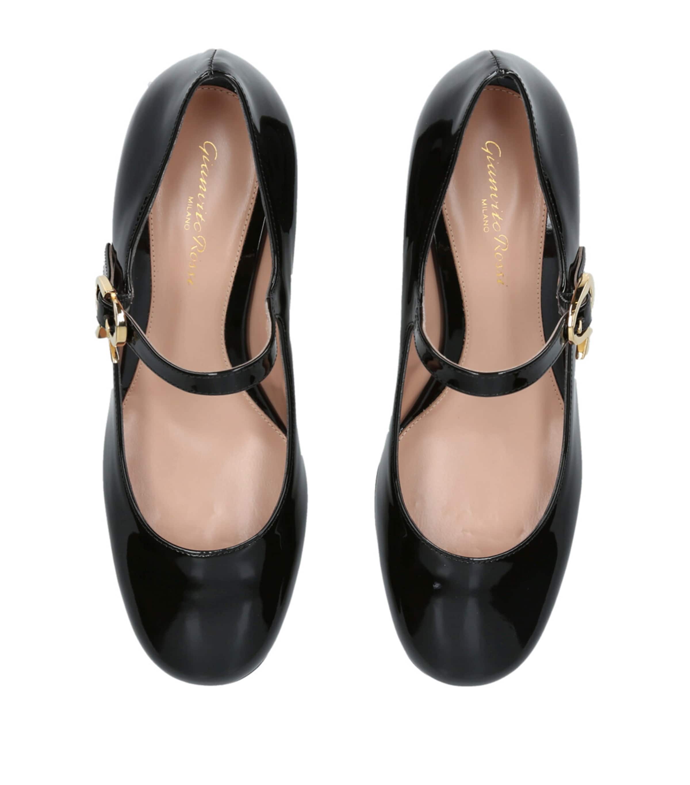 Gianvito Rossi Black Leather Mary Jane Pumps 45 | Harrods US