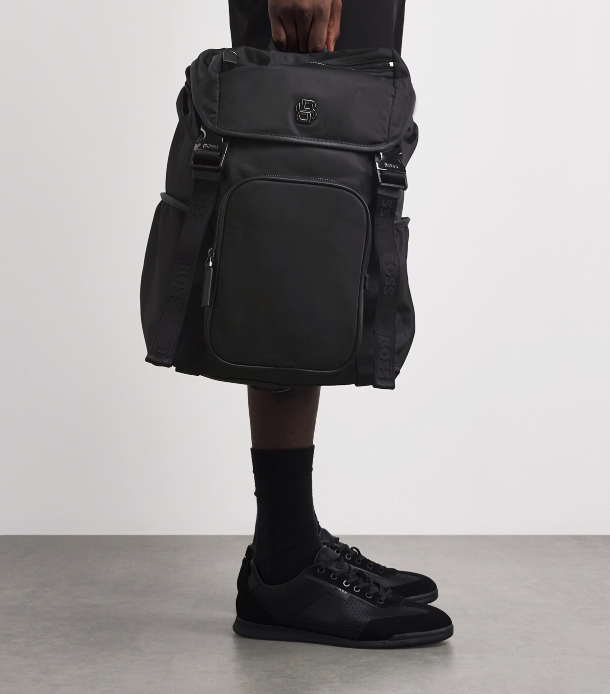 BOSS Twill Icon Backpack Black Image 4