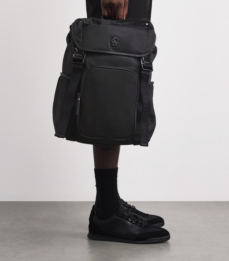 BOSS Twill Icon Backpack Black Image 4