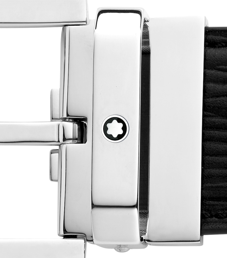 Calfskin Textured Belt BLACK Image 4