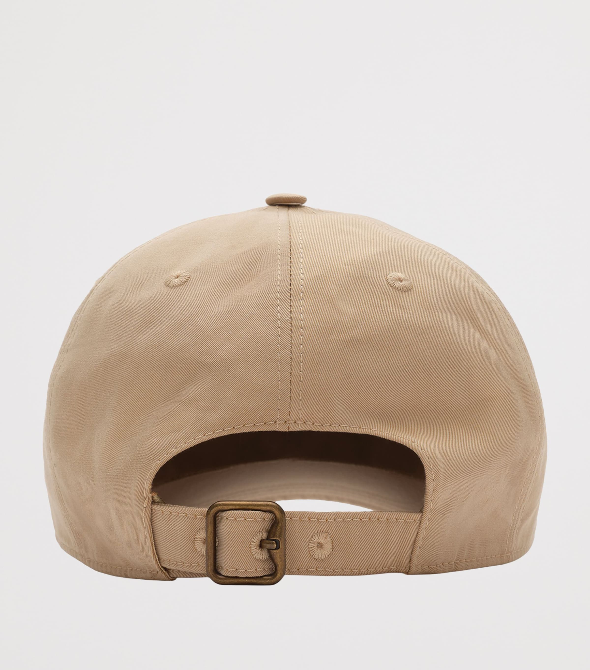 Burberry Cotton Gabardine Logo Cap Flax Image 3