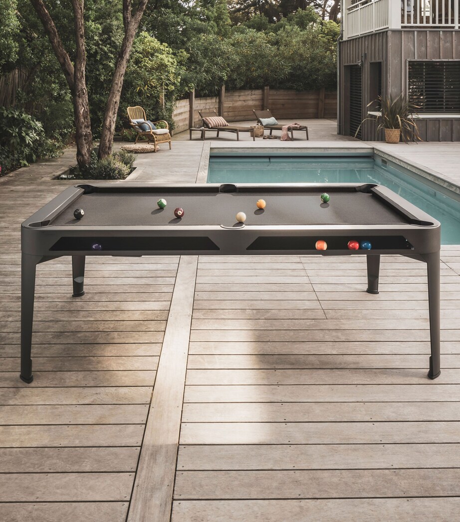 Cornilleau Hyphen Outdoor Pool Table Blck Gry Mot Drk Gry Image 6