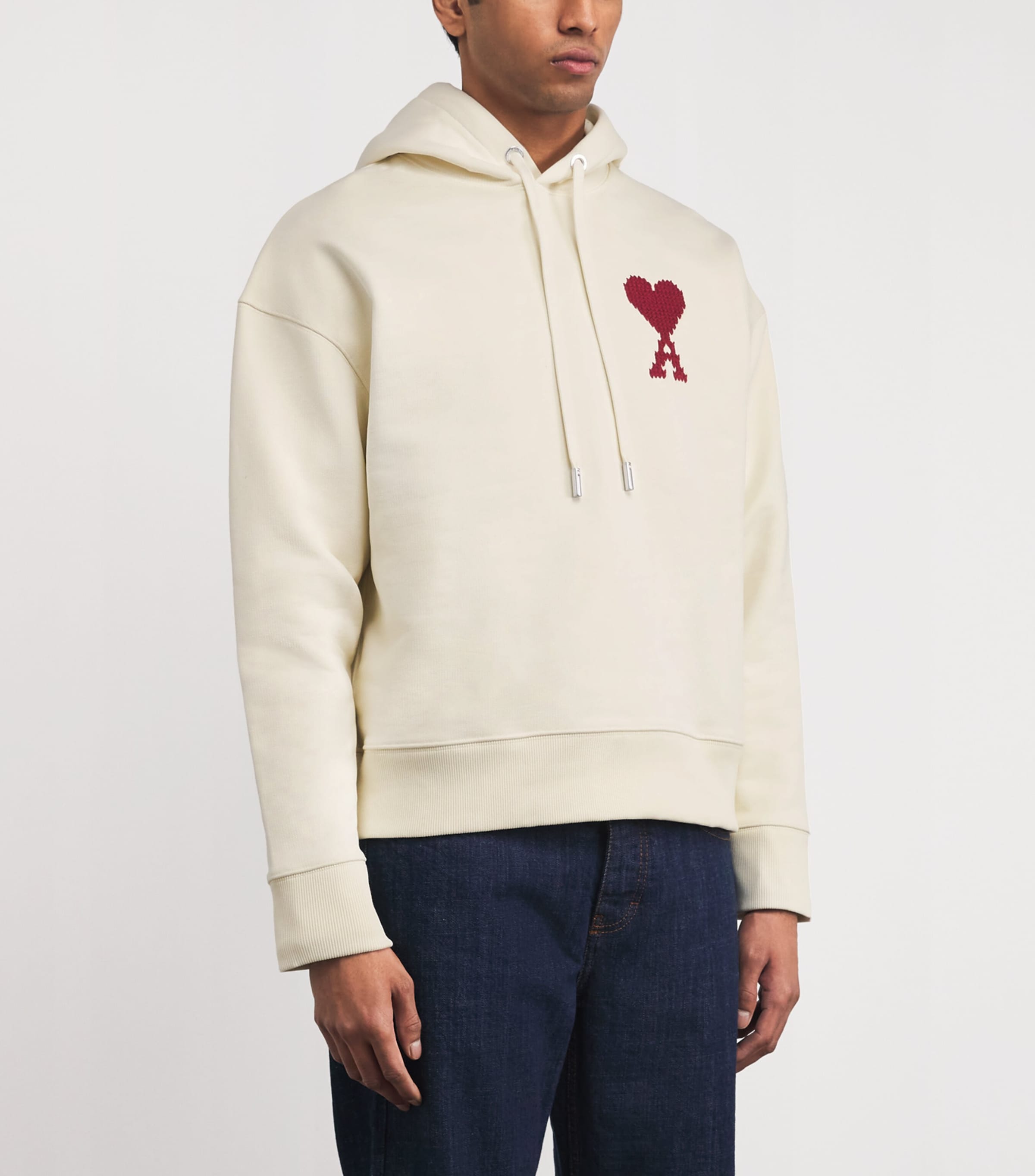 Cotton Zigzag Logo Hoodie A016 MOONLIGHT Image 3