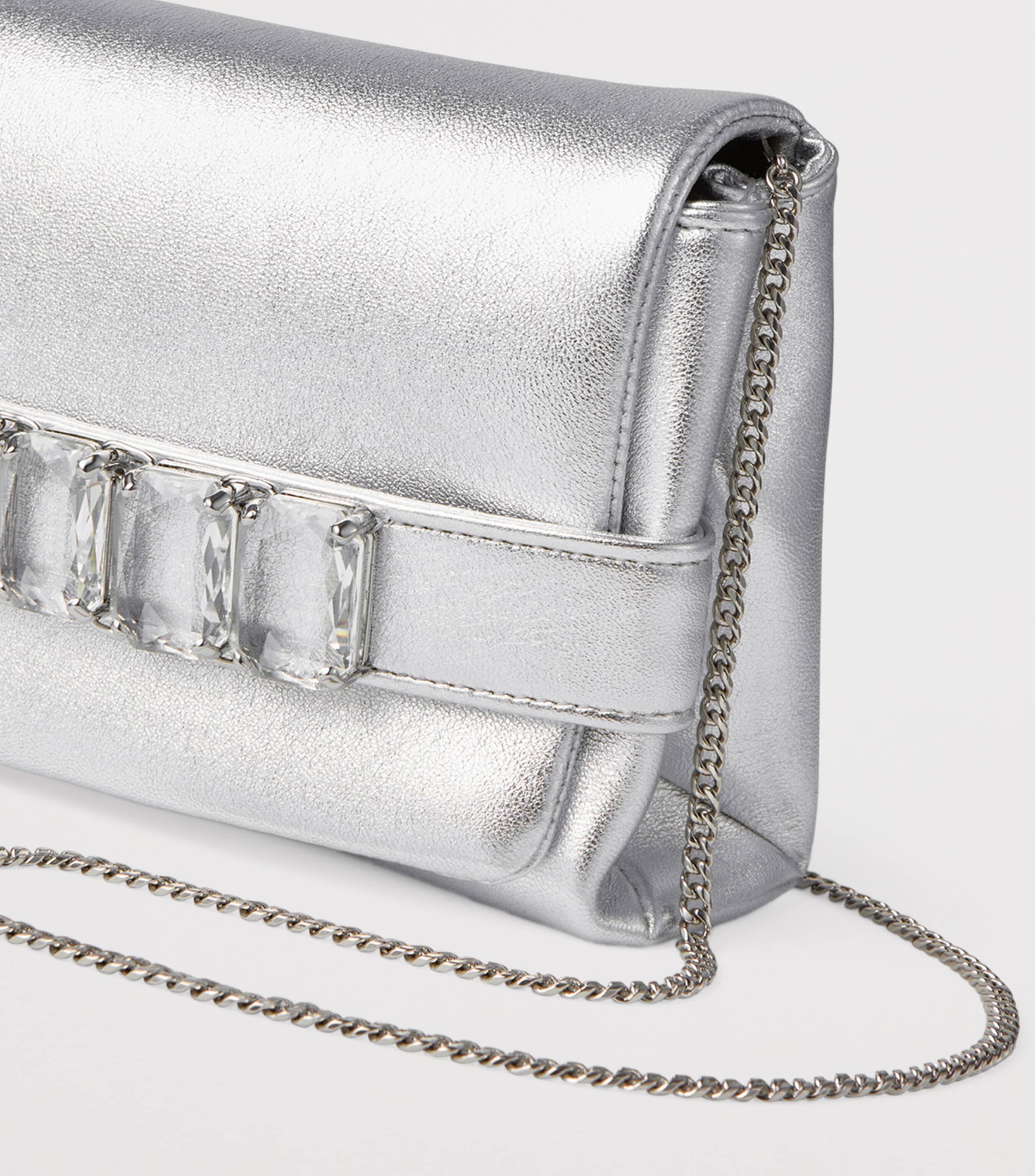 Kya Clutch Bag SILVER/CRYSTAL Image 3
