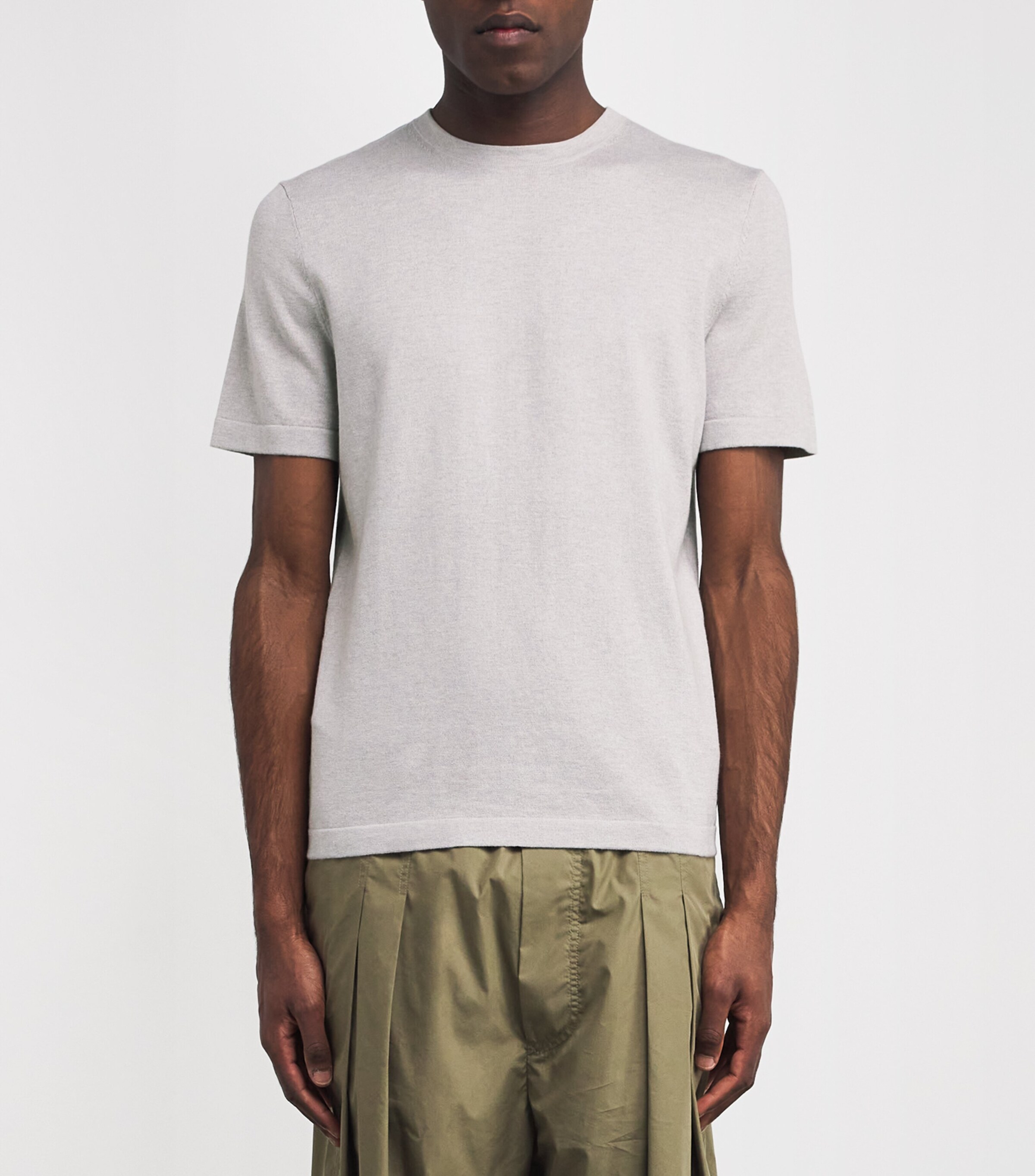 Cotton-Blend T-Shirt 011 - LIGHT GREY Image 3