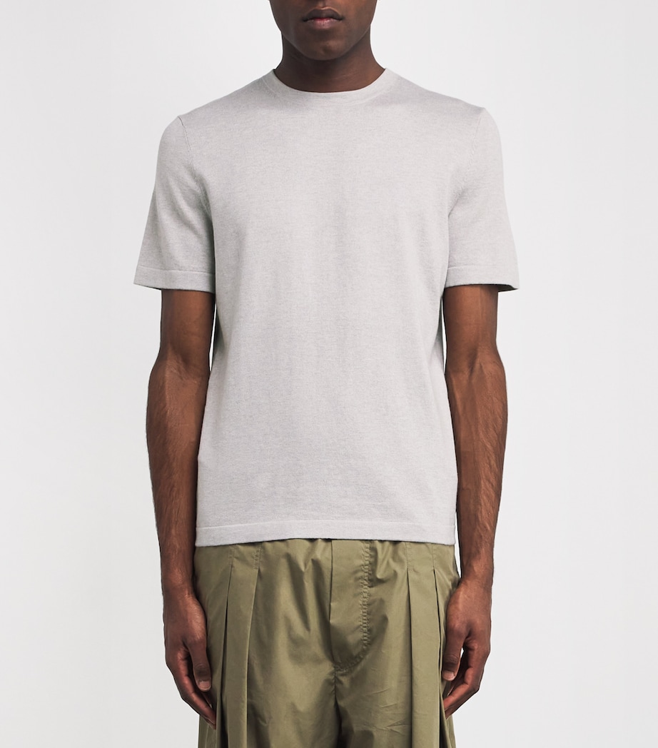 Cotton-Blend T-Shirt 011 - LIGHT GREY Image 3