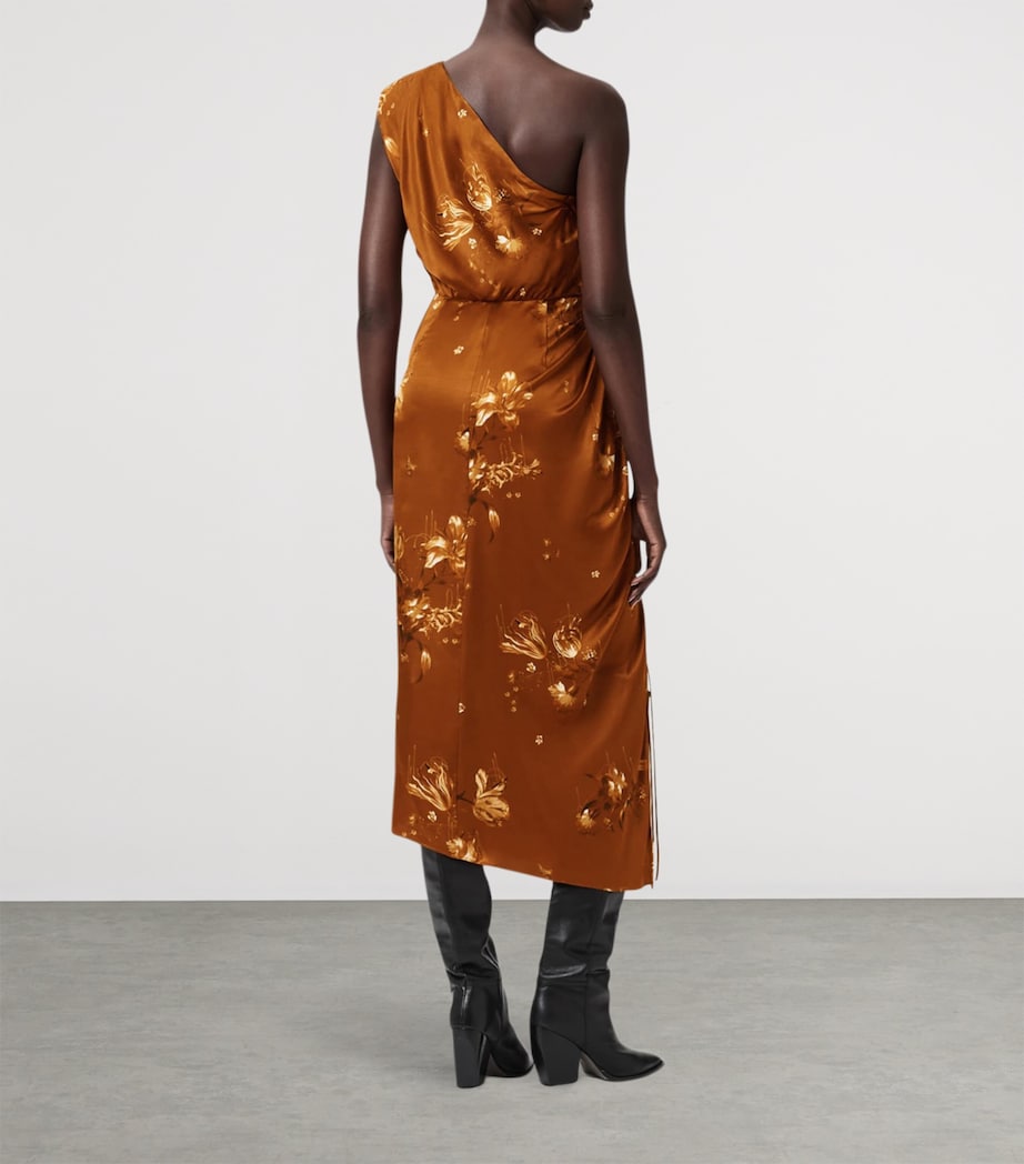 Floral Laura Midi Dress ANIA RUST BROWN Image 3
