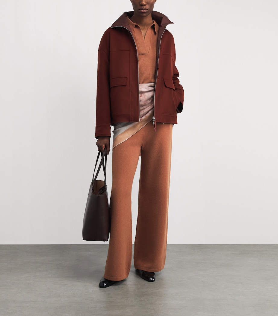 Yves Salomon Womens Merino Wool Belted Sweater Image 2