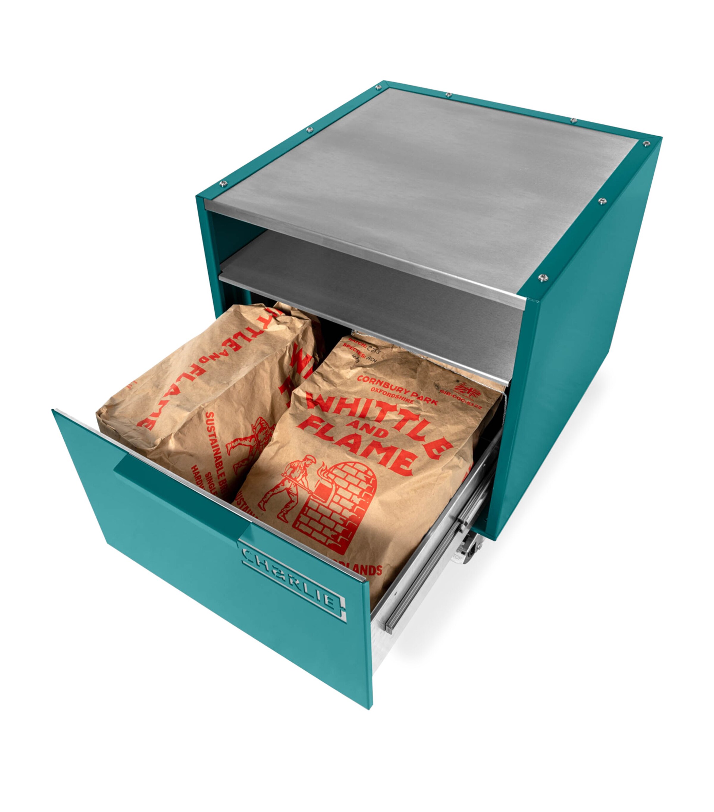 Charlie Outdoor Island Cabinet TEAL DUCK Image 3