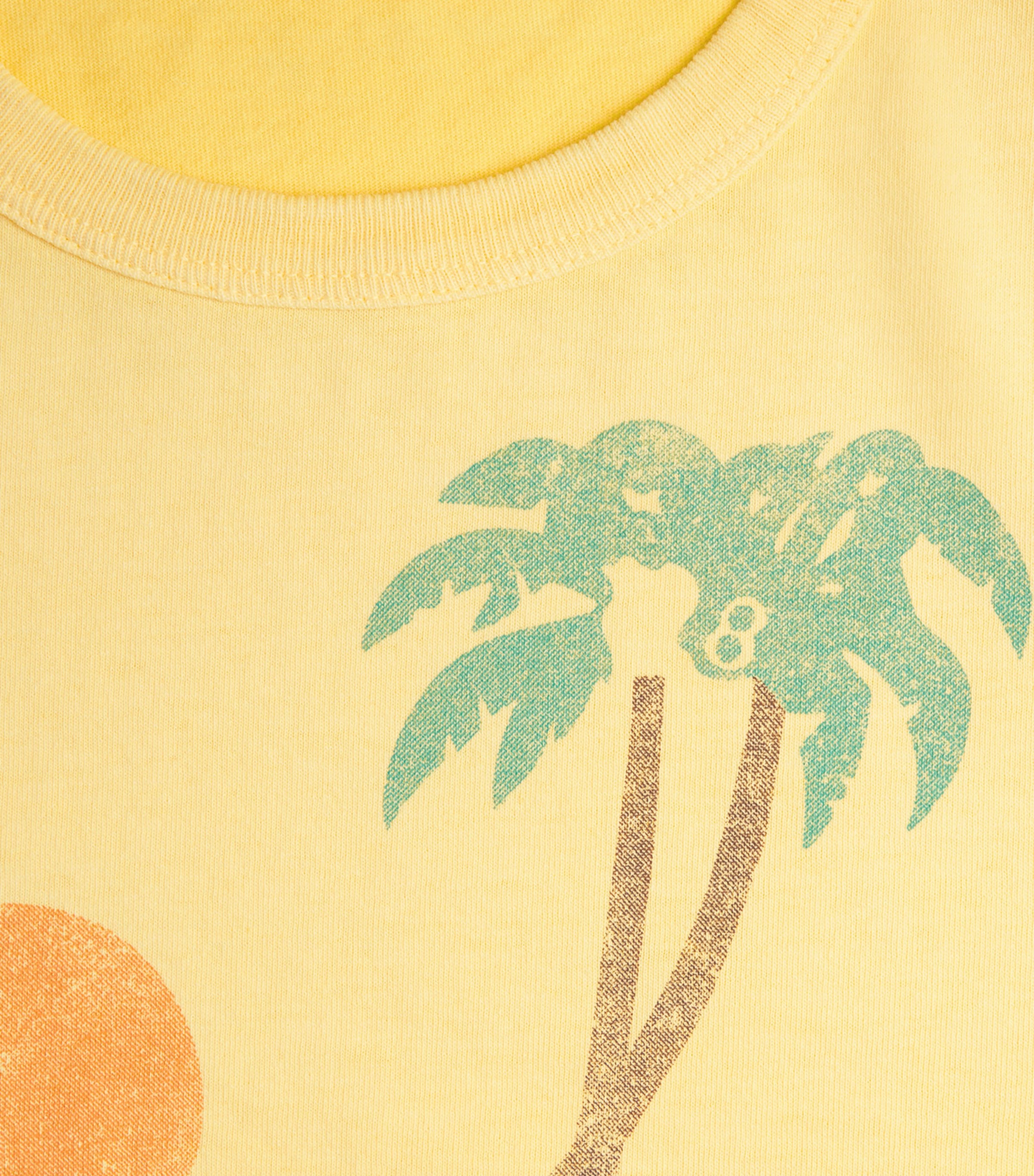 MOTHER Womens Itty Bitty Ringer T-Shirt Desert Sun Palm Image 6