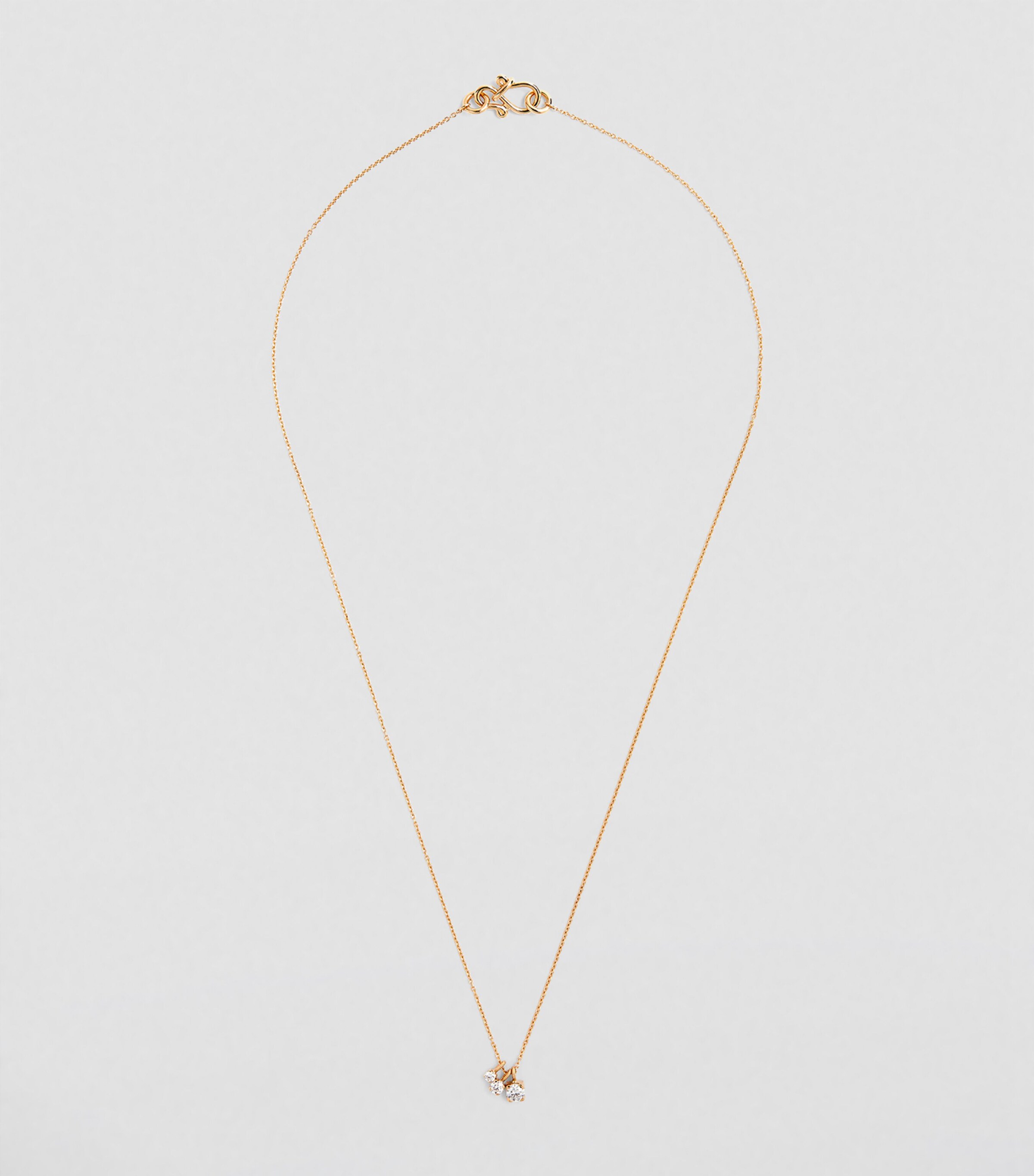 Sophie Bille Brahe Yellow Gold and Diamond Glacon Necklace Yellow Gold Image 2