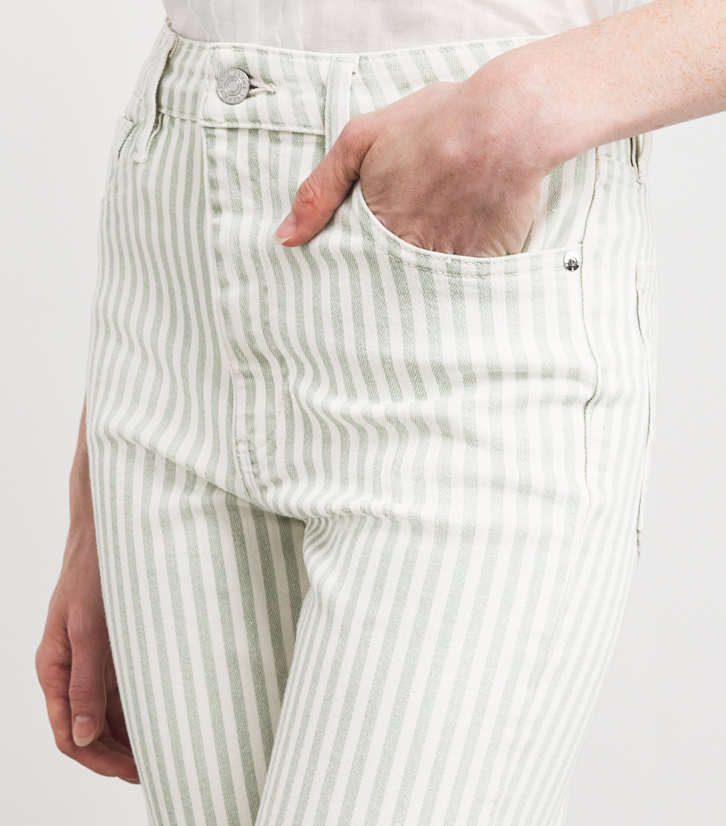 The Reboot Crop Jeans SEAMIST STRIPE Image 6