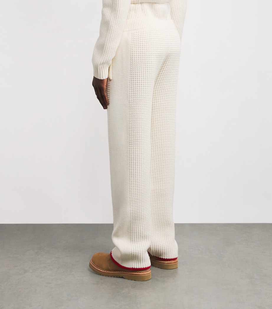 Wool Waffle Sweatpants WHITE Image 4
