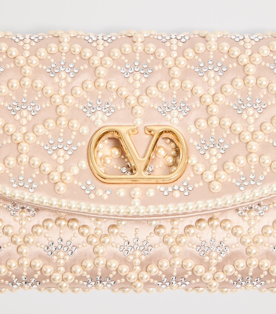 Valentino Garavani Embellished DeVain Shoulder Bag Image 6